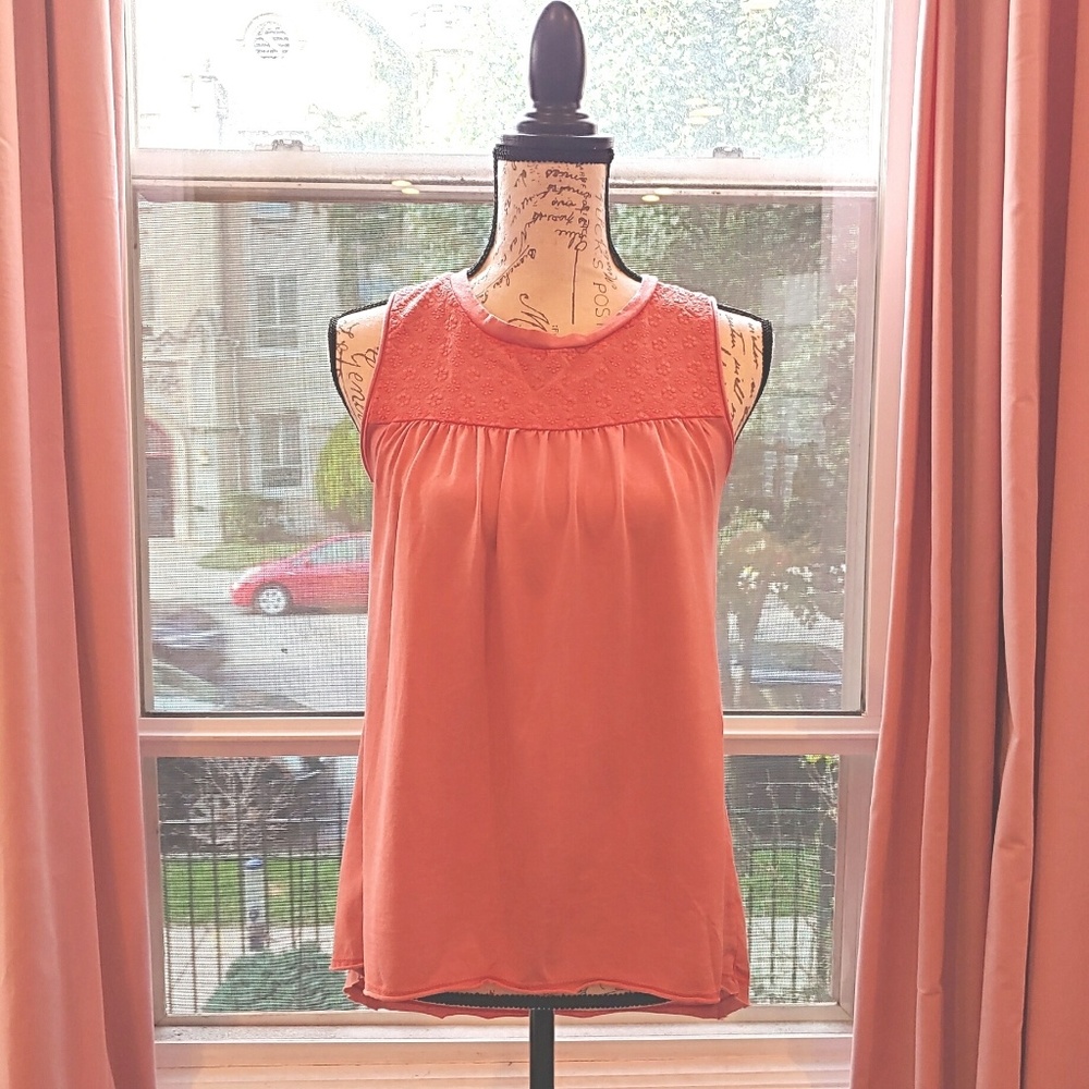 Wild Pearl Burnt Orange Sleeve top